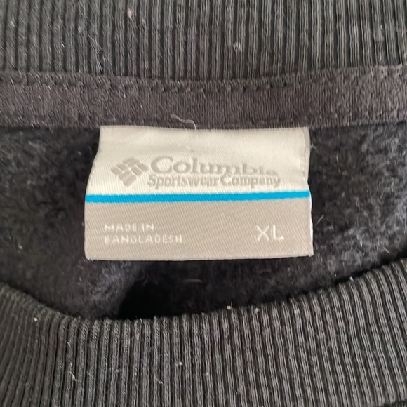 Columbia black pocket patch knit logo sweatshirt size xl - Picture 3 of 5